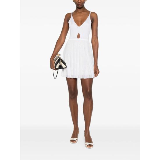 26SS 미소니 숏 원피스 DS26SG1Z BK01GH S01KM WHITE - MISSONI