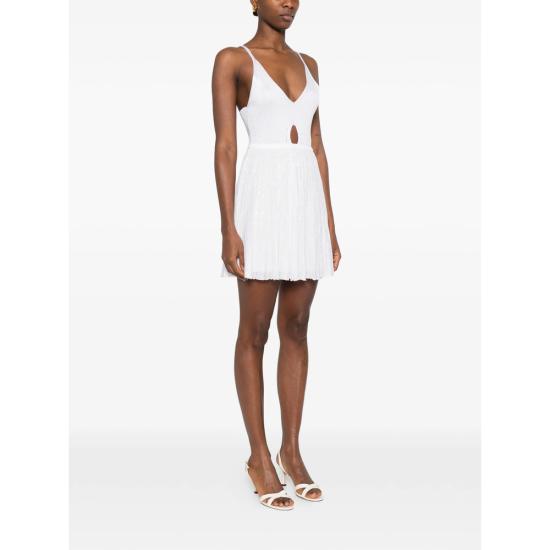 26SS 미소니 숏 원피스 DS26SG1Z BK01GH S01KM WHITE - MISSONI