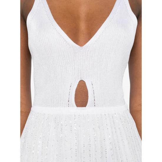 26SS 미소니 숏 원피스 DS26SG1Z BK01GH S01KM WHITE - MISSONI