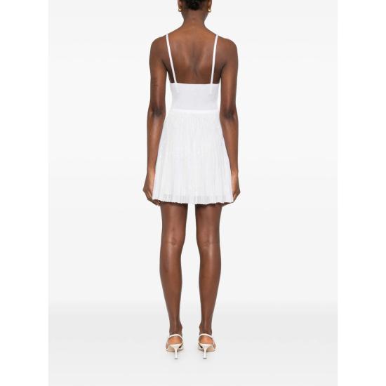 26SS 미소니 숏 원피스 DS26SG1Z BK01GH S01KM WHITE - MISSONI