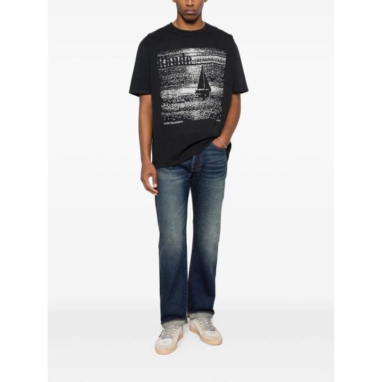 26SS 루드 반팔 티셔츠 RHPS26TT03012 3167 BLACK WHITE - RHUDE