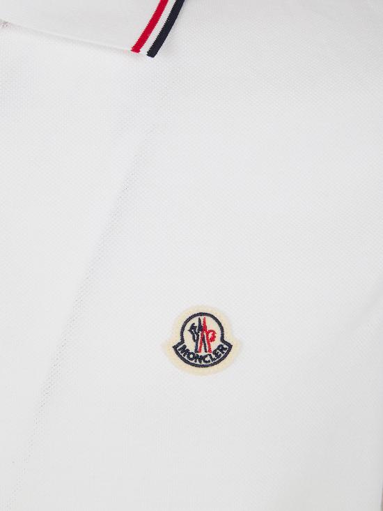 26SS 몽클레어 폴로 티셔츠 L1 091 8A703 00 84556 001 WHITE - MONCLER