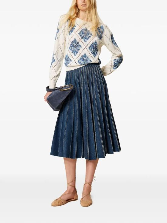 26SS 트윈셋 미디 스커트 261TP2350 01611 MEDIUM DENIM - TWINSET