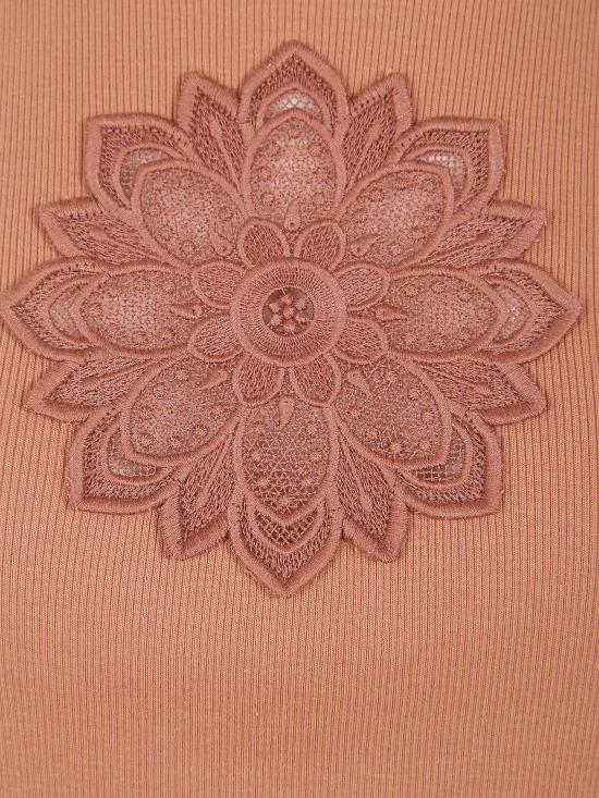 26SS 트윈셋 민소매 티셔츠 261TP2090 13168 MOCHA MOUSSE - TWINSET