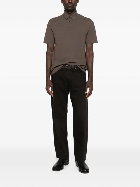 26SS 에르노 폴로 티셔츠 JPL00115U 52005 098 8800 DARK BROWN - HERNO