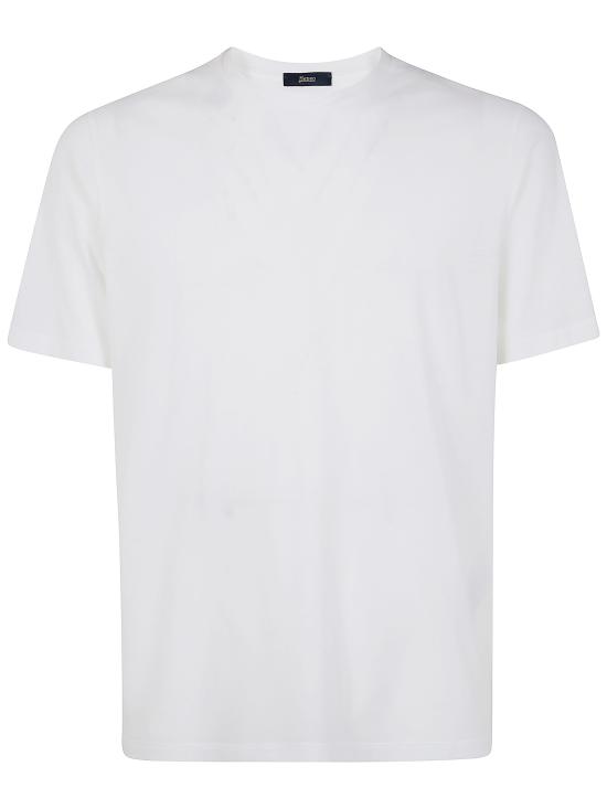 26SS 에르노 반팔 티셔츠 JG000166U 52005 098 1000 WHITE - HERNO