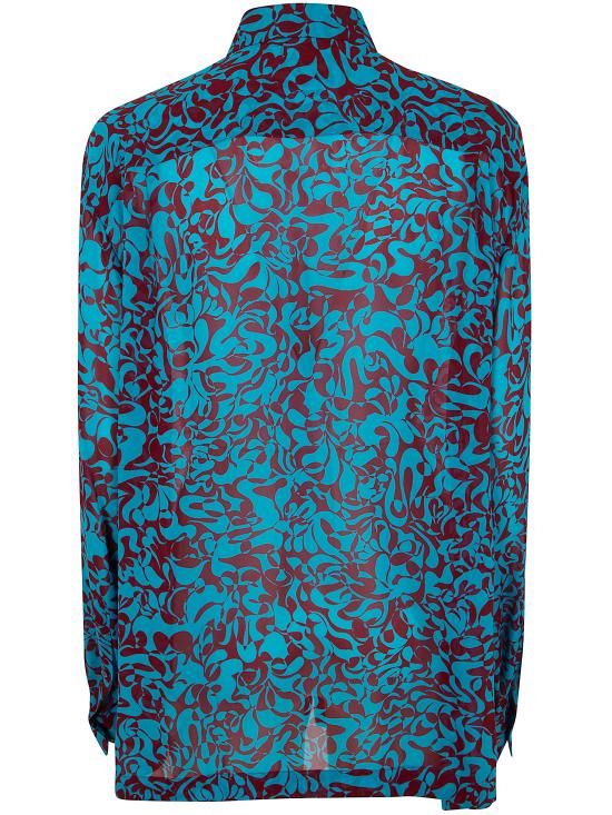 26SS 드리스 반 노튼 셔츠 261 130751 3006 503 TURQUOISE - DRIES VAN NOTEN