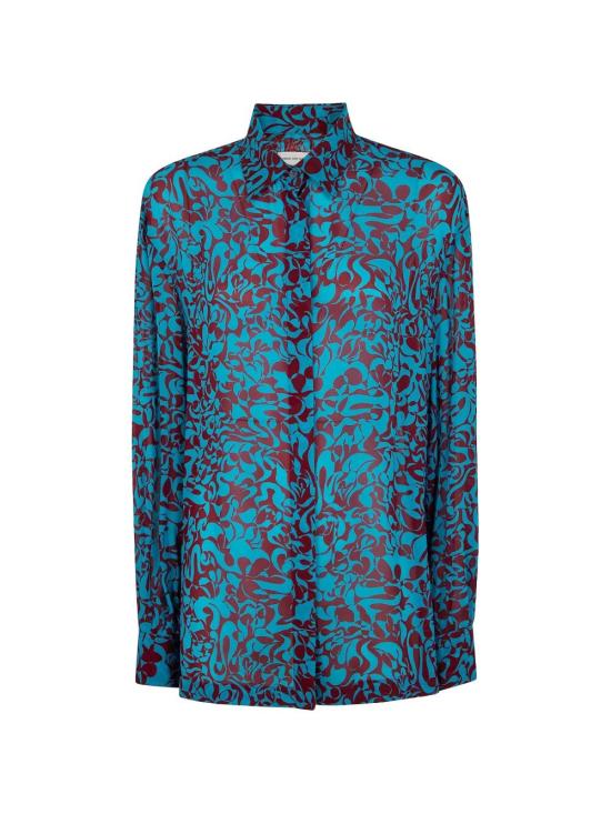 26SS 드리스 반 노튼 셔츠 261 130751 3006 503 TURQUOISE - DRIES VAN NOTEN