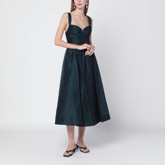 26SS 짐머만 미디 원피스 6847DC261LI TE GREEN