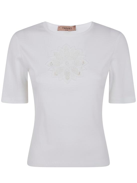 26SS 트윈셋 민소매 티셔츠 261TP2091 00001 OPTIC WHITE - TWINSET