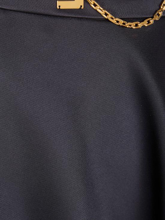 26SS 엘리자베타프랜치 롱 스커트 GO15661E2 110 BLACK - ELISABETTA FRANCHI