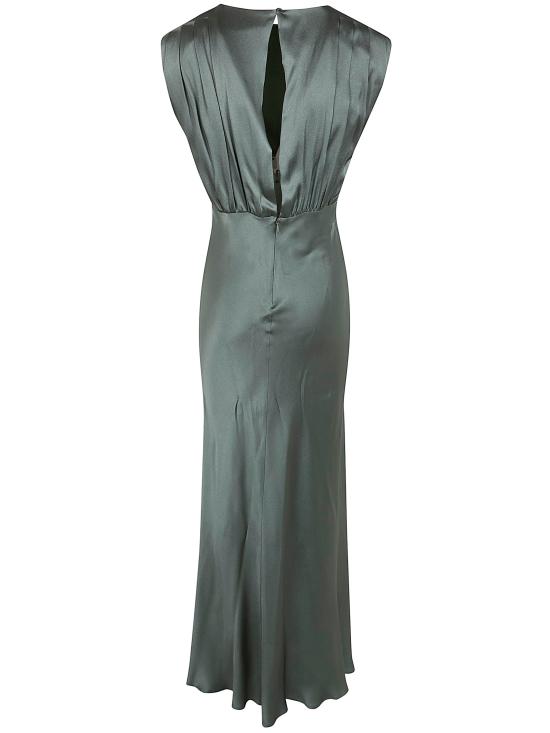 26SS 세미쿠튀르 롱 원피스 Y6SM32 GREEN SEA - SEMI-COUTURE