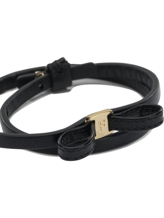 26SS 살바토레 페라가모 팔찌 0791145 Black - SALVATORE FERRAGAMO