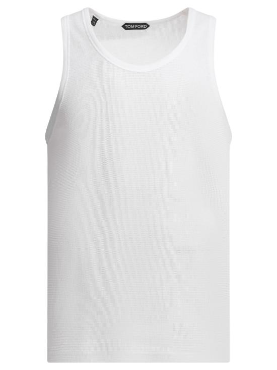 26SS 톰포드 민소매 티셔츠 JCN014JMC110WAB White