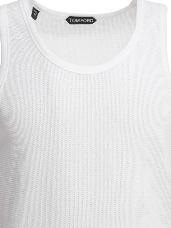 26SS 톰포드 민소매 티셔츠 JCN014JMC110WAB White - TOMFORD