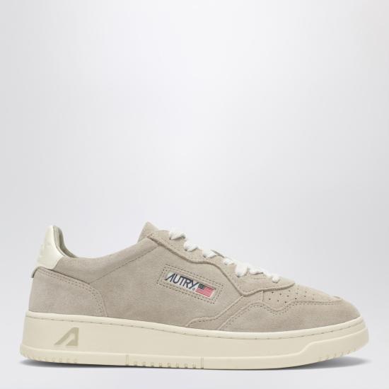 26SS 오트리 메달리스트 로우 레더 스니커즈 AULWUH13 Beige