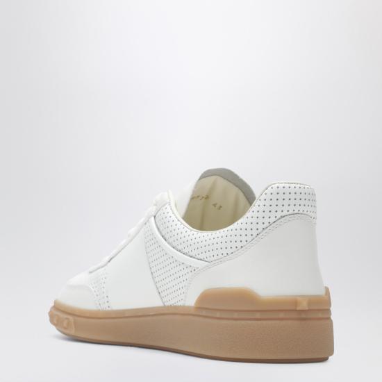 26SS 발렌티노 가라바니 크러스트 레더 나일론 업빌리지 로우 탑 스니커즈 8Y2S0H77TFT White - VALENTINO GARAVANI