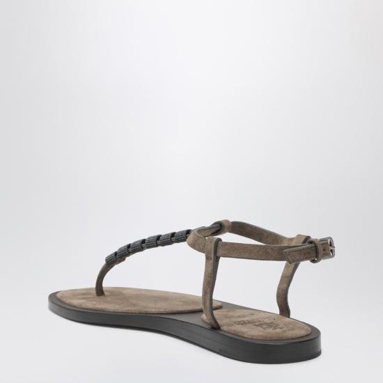 26SS 브루넬로 쿠치넬리 샌들 MZSFC3151LE Brown - BRUNELLO CUCINELLI