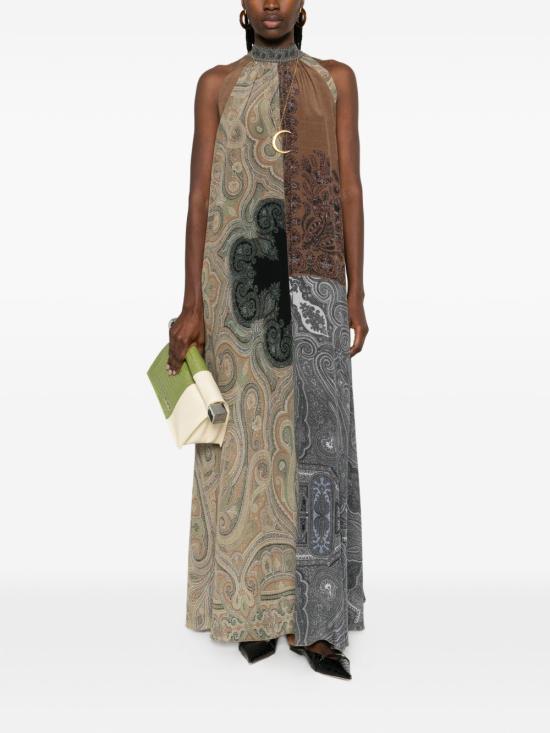 26SS 피에르루이마샤 롱 원피스 BRULE S AB12810 101518201 Kaki - PIERRE LOUIS MASCIA