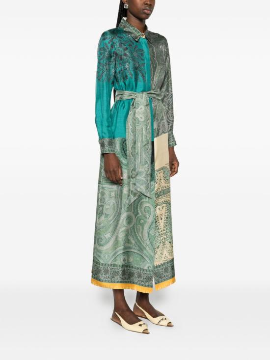 26SS 피에르루이마샤 롱 원피스 ALOE S AB12448 101518069 Green - PIERRE LOUIS MASCIA