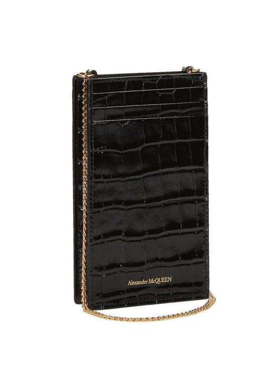  알렉산더 맥퀸 핸드폰 액세사리 6320351JMFG1050 Black - ALEXANDER MCQUEEN