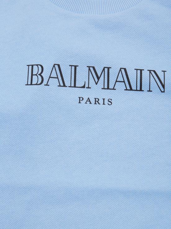 26SS [키즈] 발망 티셔츠 BY4P20Z3183 652NE AZZURRO - BALMAIN