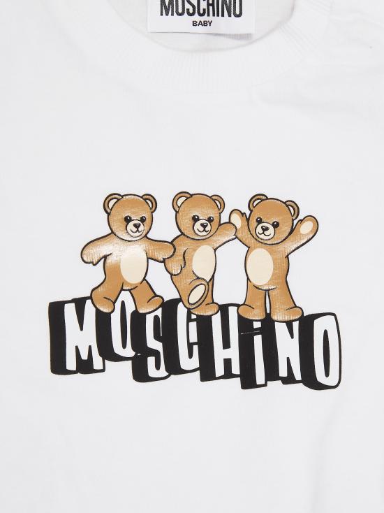26SS [키즈] 모스키노 캐주얼 세트 MXG00MLAA17 82673 BIANCO - MOSCHINO