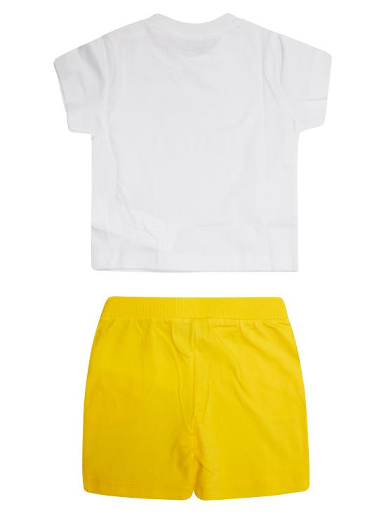 26SS [키즈] 모스키노 캐주얼 세트 MXG00MLAA17 82673 BIANCO - MOSCHINO