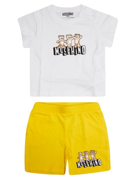 26SS [키즈] 모스키노 캐주얼 세트 MXG00MLAA17 82673 BIANCO