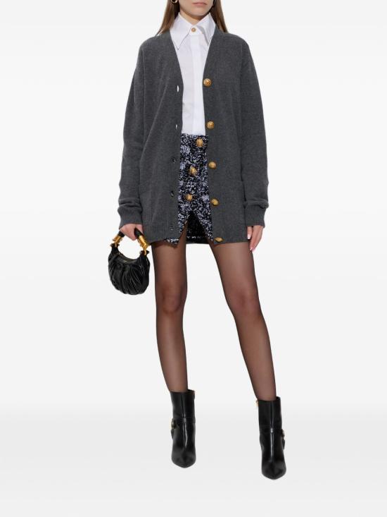 26SS 발망 숏 스커트 GF1LBB41KJ57 EAB Black - BALMAIN