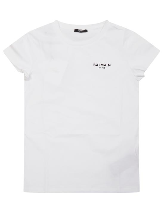 26SS [키즈] 발망 티셔츠 BY8C61Z3277 100NE BIANCO