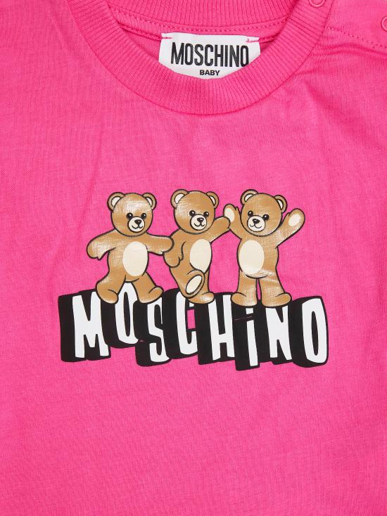 26SS [키즈] 모스키노 캐주얼 세트 MXG00MLAA17 85270 FUXIA - MOSCHINO