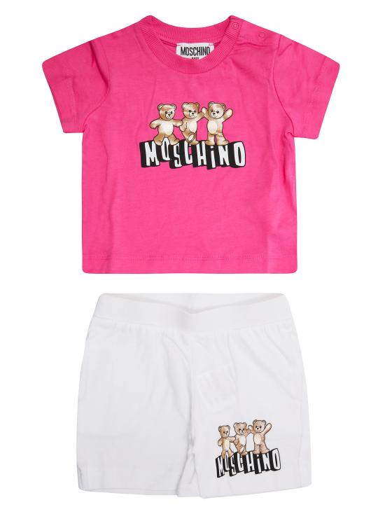 26SS [키즈] 모스키노 캐주얼 세트 MXG00MLAA17 85270 FUXIA