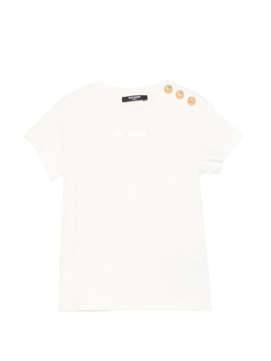 26SS [키즈] 발망 티셔츠 BY8A01 Z3672102OR White