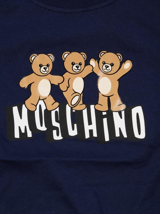 26SS [키즈] 모스키노 티셔츠 HUM05PLAA23 40016 BLU - MOSCHINO