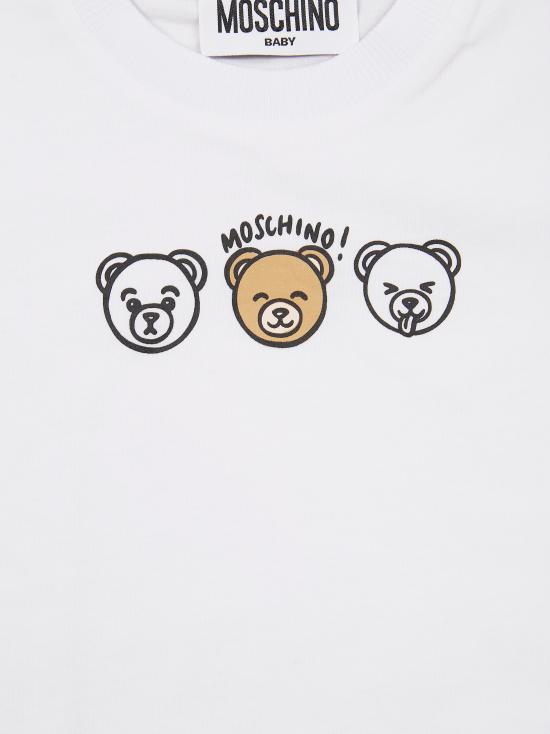 26SS [키즈] 모스키노 티셔츠 MUM04OLAA24 10101 BIANCO - MOSCHINO