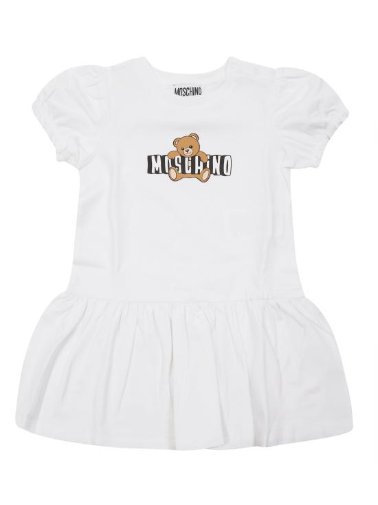 26SS [키즈] 모스키노 원피스 MAV0C7LBA00 10101 BIANCO