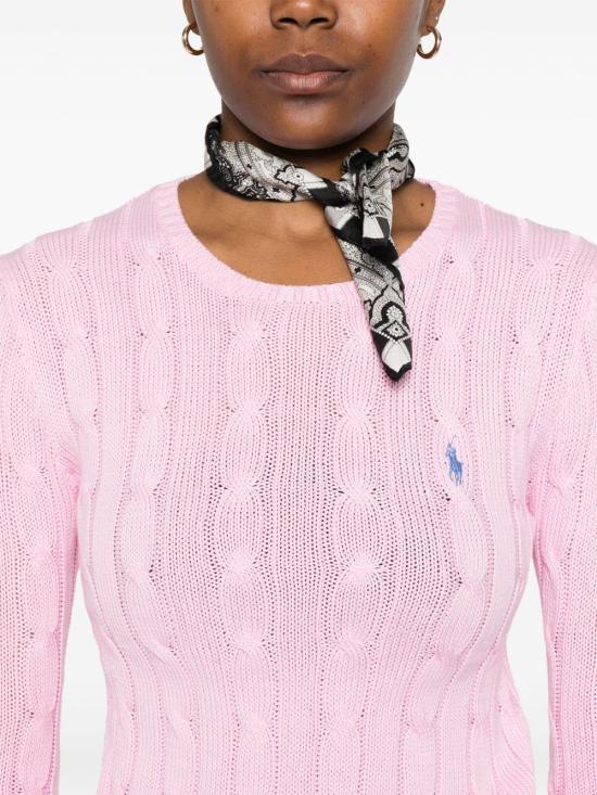 26SS 폴로 랄프로렌 포니 로고 피마코튼 케이블 니트 스웨터 211971869 010 1626 - POLO RALPH LAUREN
