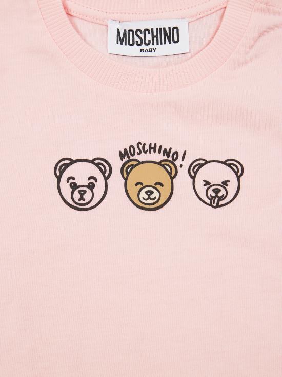 26SS [키즈] 모스키노 티셔츠 MUM04OLAA24 50209 ROSA - MOSCHINO