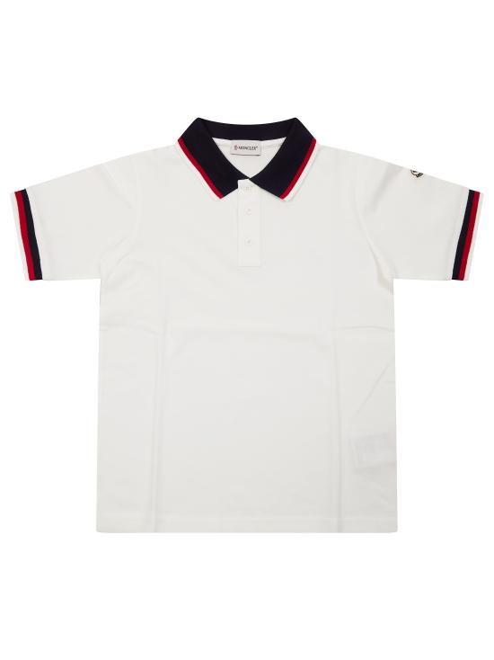 26SS [키즈] 몽클레어 폴로 셔츠 L19548A00003849 034 BIANCO