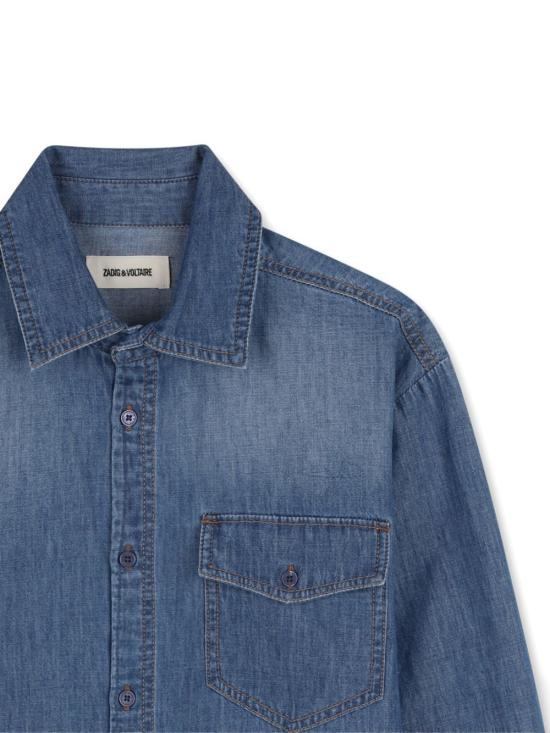 26SS [키즈] 자딕앤볼테르 셔츠 X60594 Z10 Blue - ZADIG & VOLTAIRE