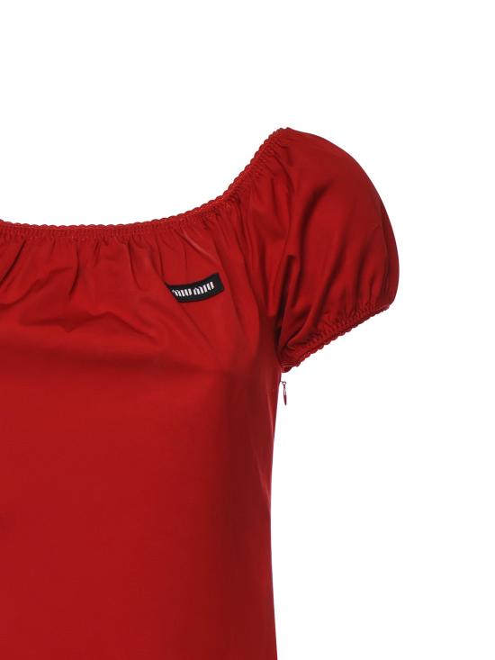 26SS 미우미우 미디 원피스 MF6183 1BMSF0011 Red - MIU MIU