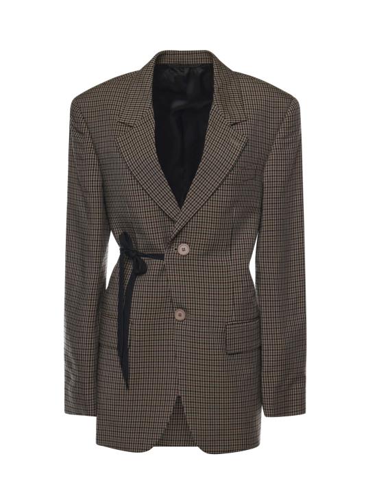 26SS 발렌시아가 수트 자켓 857365 TTO382866 Khaki brown