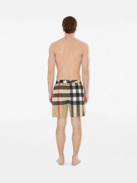 26SS 버버리 체크 스윔팬츠 8112682 A7028 Beige - BURBERRY