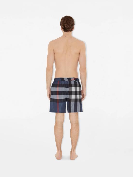 26SS 버버리 체크 스윔팬츠 8112685 A5805 Blue - BURBERRY