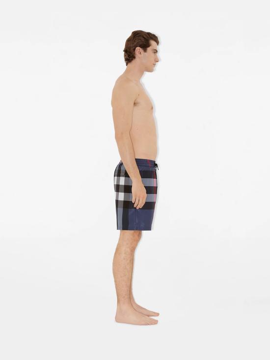 26SS 버버리 체크 스윔팬츠 8112685 A5805 Blue - BURBERRY