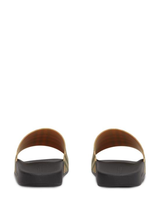 26SS 버버리 체크 러버 슬라이드 8056942 A7028 Beige - BURBERRY