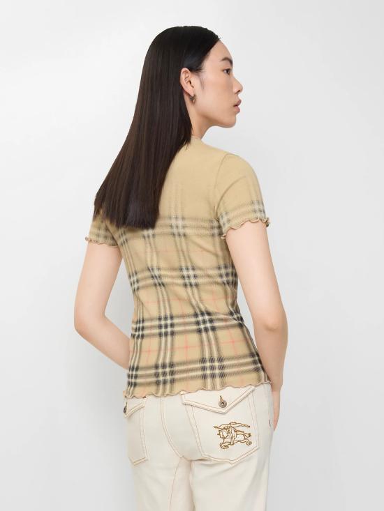 26SS 버버리 반팔 티셔츠 8119042 B9368 Beige - BURBERRY