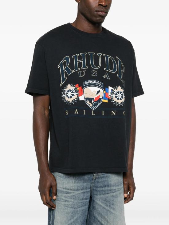 26SS 루드 반팔 티셔츠 RHPS26TT10012 3167BLACK Black - RHUDE