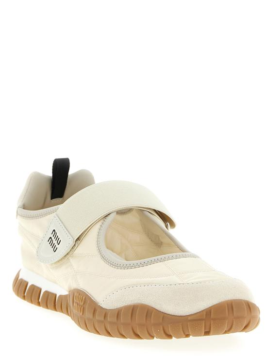 26SS 미우미우 플랫 슈즈 5F416EF005D7CF0304 Beige - MIU MIU